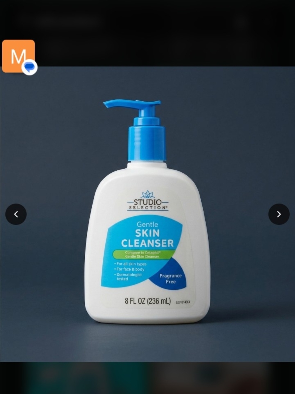 Studio Selection Gentle Skin Cleanser - Blue & White Fragrance Free
